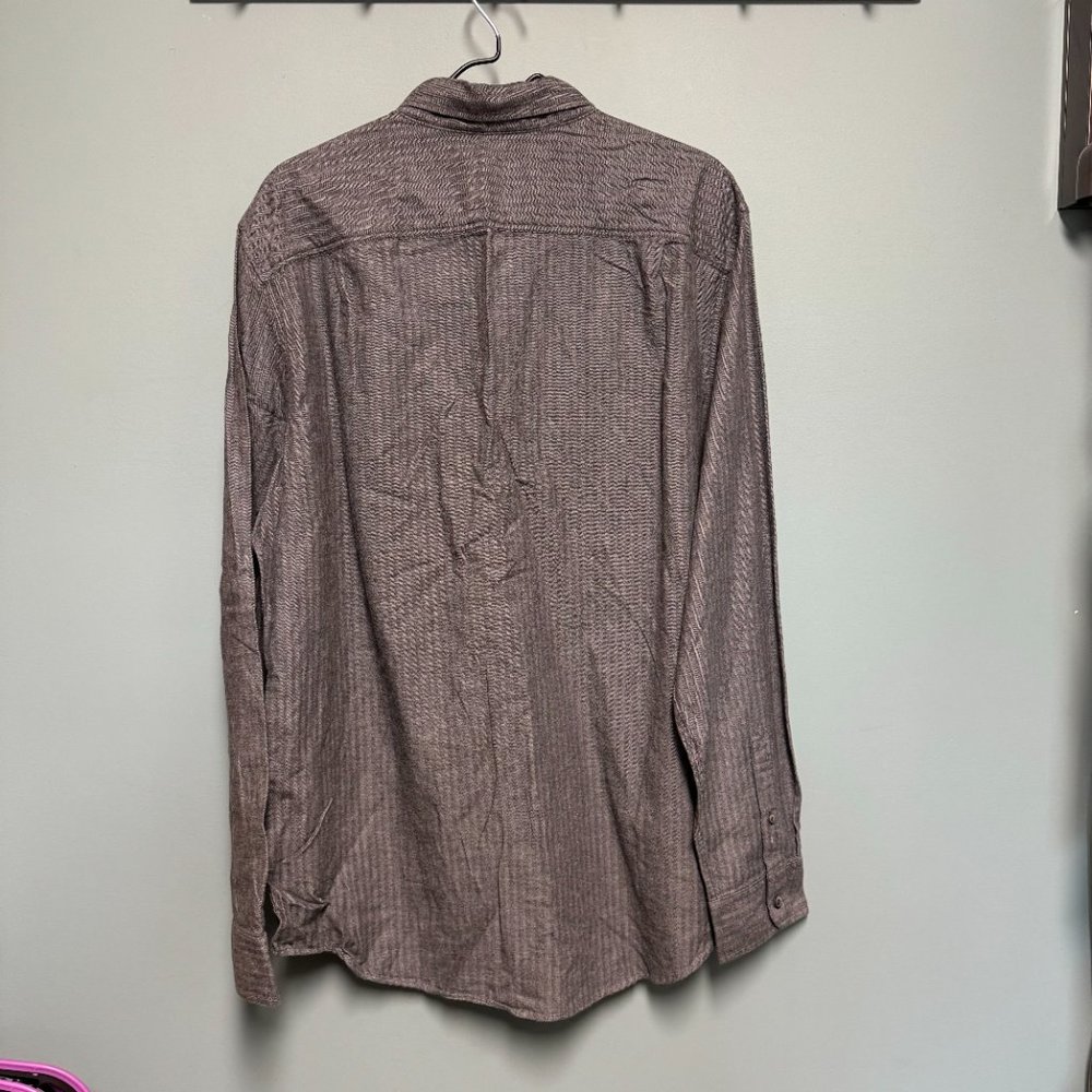 American Eagle Mens Gray Long Sleeve Flannel Shirt XLT NWT - Picture 2 of 11
